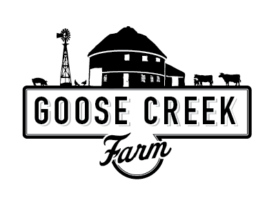 Goose Creek Farm logo rough brand design illustration logo