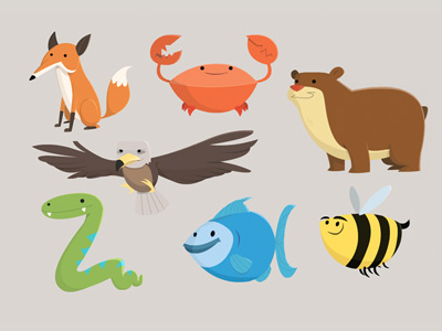 HMMMMMMMMMMM 2d animals character design vector