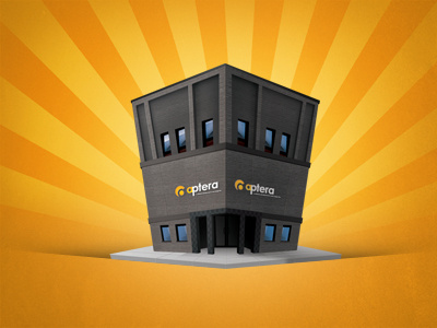 Aptera Icon aptera building icons orange sunburst