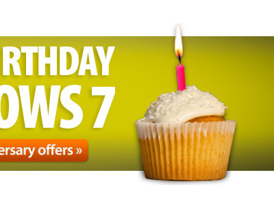 Birthday banner cake cupcake ebuyer green windows 7