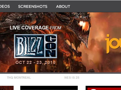 BlizzCon 2010 carousel promo wow