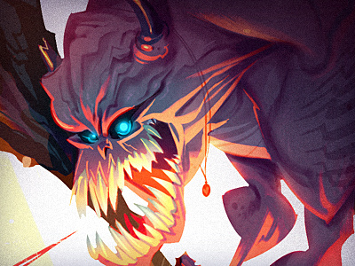 Monster Mash creature illustration monster purple