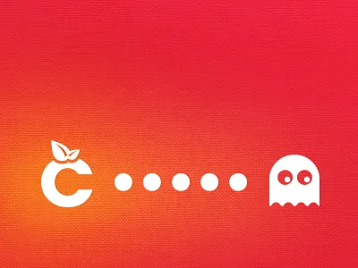 cPac citrus citrusbyte ghost orange pacman photoshop texture wallpaper