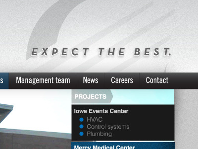 Expect the best blue gray slogan