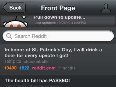 Reddit App blue grey iphone reddit