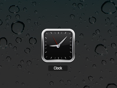 iPhone Clock icon replacement clock iphone retina