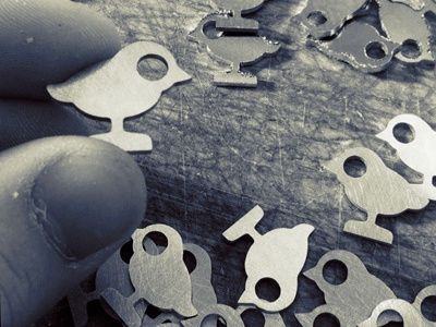 Brass Birdies bird brass cnc cute metal small stencil