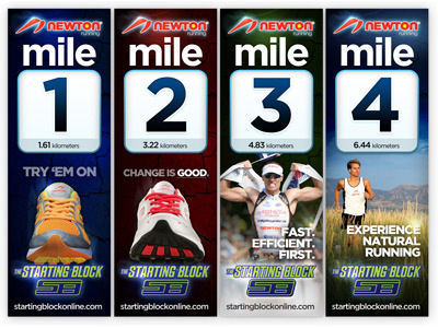 Newton Marathon Mile Markers marathon newton racing running startingblock