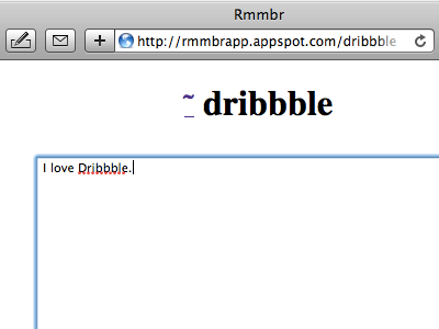 Rmmbr app dribbble notetaking python quick rmmbr