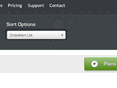 Aviathemes button dropdown menu web design