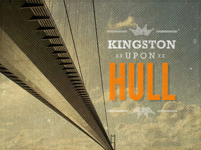 Kingston upon Hull hull humber humber bridge texture type vintage