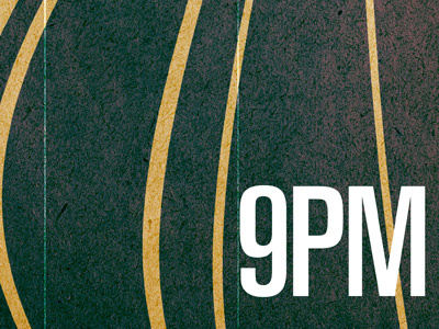 9PM concert poster zach hurd
