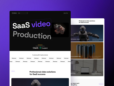 CineStudio - SaaS Video Production Agency Web Design agency b2b saas clean creative design framer grabui landing page minimal modern quick search saas saas design saas website startup ui ux web design webflow website