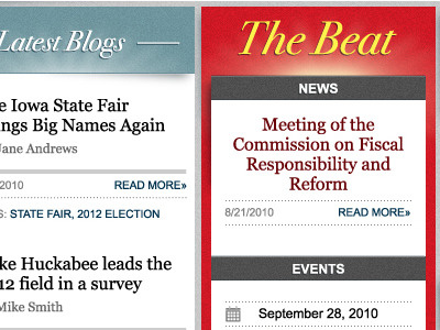 The Beat blog blue events news politics red