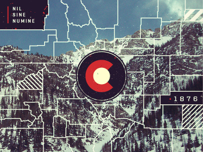 38th State 1876 c colorado counties mountain