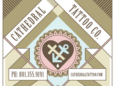 Cathedral Tattoo Co. branding branding business card icon tattoo