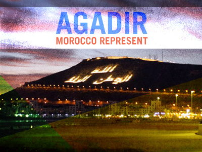 Agadir, Morocco Represent agadir morocco typography