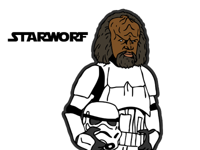 Starworf klingon star trek starwars stormtrooper worf