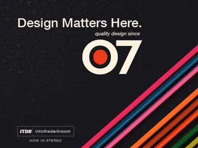 Intothedarkroom helvetica rainbow retro