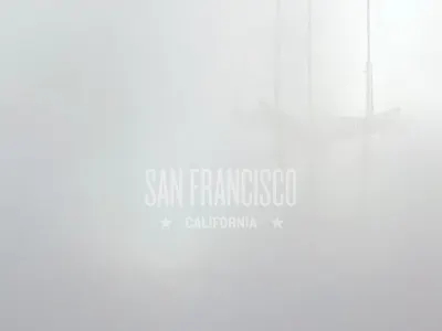 It's foggy. california fog gray san francisco sf