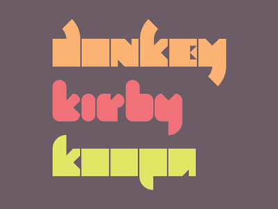 King Pong variants font text typeface typography