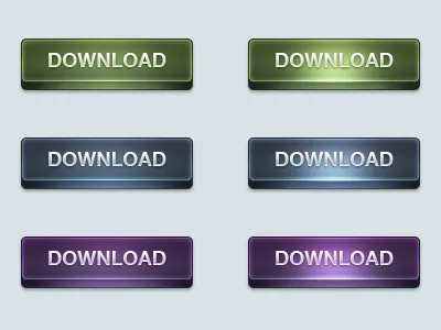 Buttons blue button element green purple ui