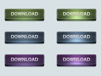 Buttons blue button element green purple ui