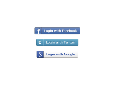 Login with _____ buttons grooveshark login social