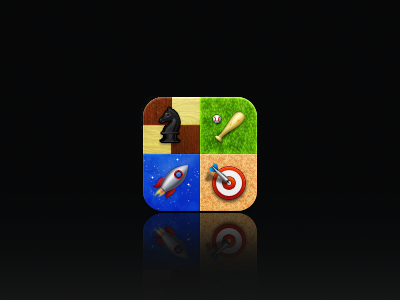 Realistic GameCenter icon baseball chess dart gamecenter icon icons iphone oceanohd space