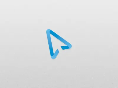 Webapp Logo blue gradient logo mouse negative spage webapp