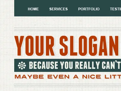 Papery Goodness Template template typography web design