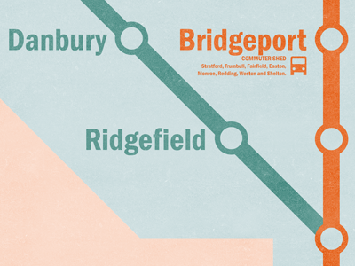 Connecticut Rail Map connecticut ct map rail