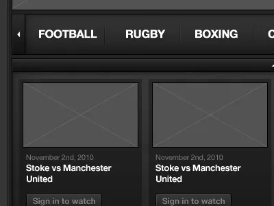 Video Player interface ui
