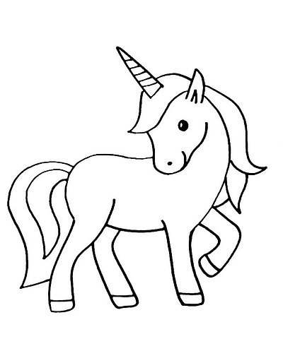 Unicorn Coloring Pages