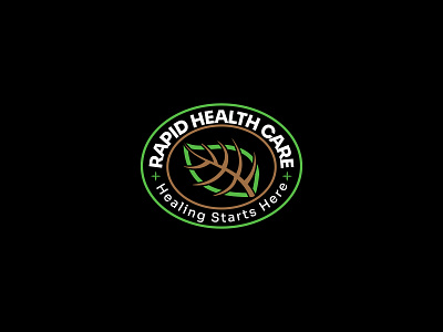 Rapid Health Care Logo Design & Brand identity brand identity branding circle clinic logo graphic design health care healthcare branding healthcare logo design hospital logo design logo logo creation logo creator logo design logo designer mark medical logo rapid health care tree visual identity