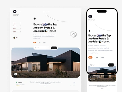 Exciting Real Estate Exploration broker hilf al hilf al digital housing interface investment landing page layout minimal property real estate real estate design rental service responsive design trending typography ui ux visual web