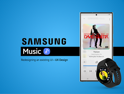 Samsung Music | UX/UI Redesign app figma glassmorphism music oneui redesign samsung ui