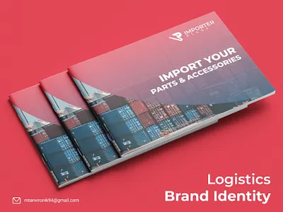 Importer Plane - Brand Identity Guideline. brand book brand identity brand logo branding export import graphic design logistics logistics company logo logo design minimal minimalist modern packaging shipping transport unique