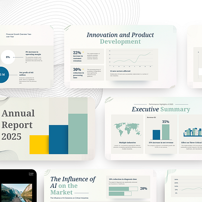 ANNUAL REPORT 2025 PRESENTATION DESIGN ppt design