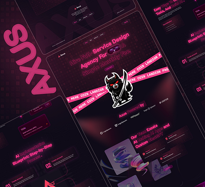AI landing page design ai ai assistant ai technology app artificial intelligence brand identity crypto hero section home page design innovation landing page neural network product design saas startup ui design uiux web design webflow website