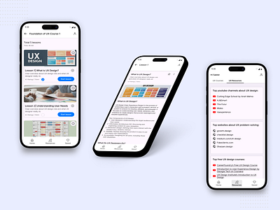 UX learning app app design mobile product design uiux design user experience design ux ux design