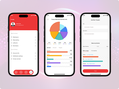 Meal Planner Mobile App app resign book reading budget planner chef cookbook food delivery app health ios meal food meal planner meal planner app mobile app product design ui ui design