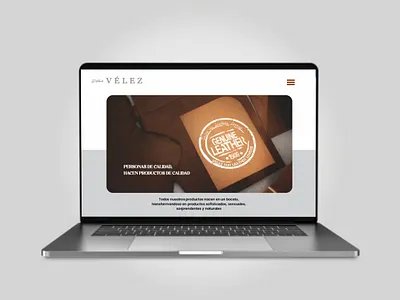 Proyecto Web - Detrás de Cueros Vélez branding graphic design ui web