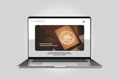 Proyecto Web - Detrás de Cueros Vélez branding graphic design ui web