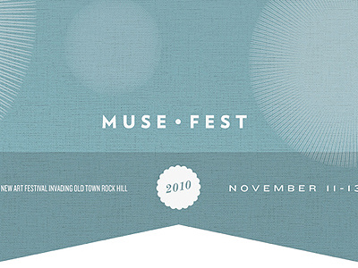MUSE ● FEST blue knockout muse fest poster verlag