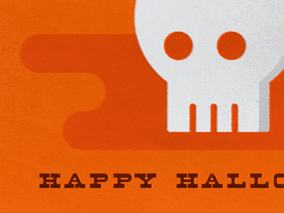 Happy Halloween! clouds fog halloween orange skull