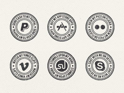 Put A Stamp On It badge belgium grunge social media stamp texture ui webdesign