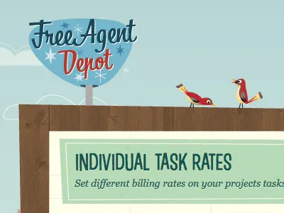 FreeAgent Depot #2 50s 60s freeagent illustration retro textures