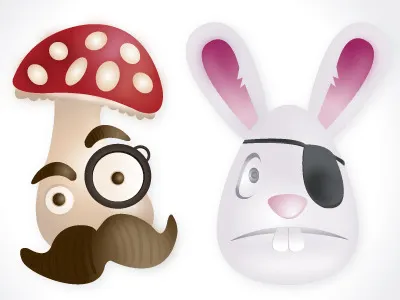 Bit of Fun 3d characters illustrator