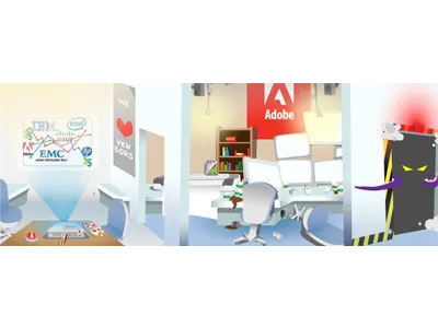 Near Final Banner Illustration adobe blue final fun illustration newsletter spread